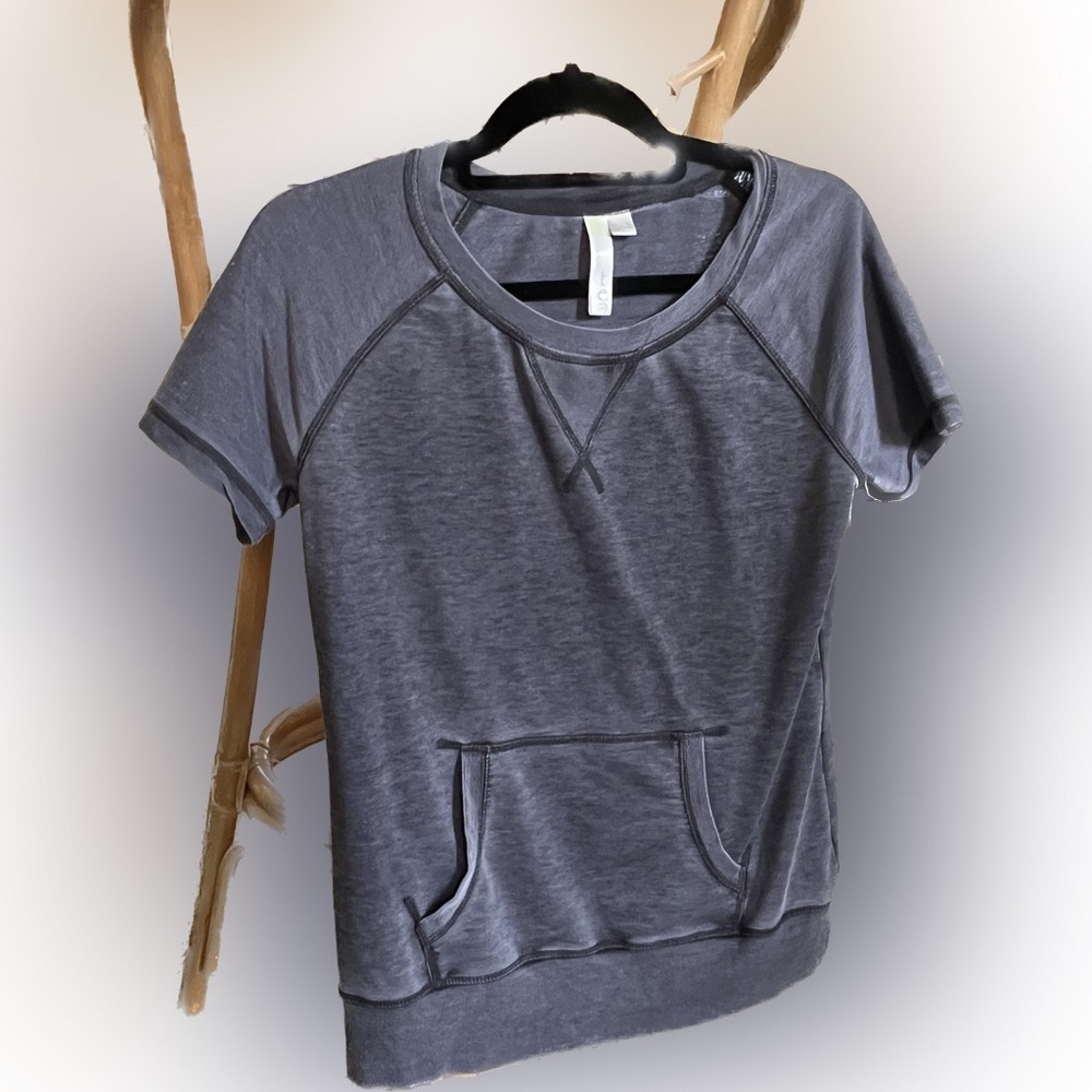 𝅺GreenTea | tunic top gray M